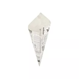 Sachets à frites en pointe 42x29cm 600gr "Times" Newsprint